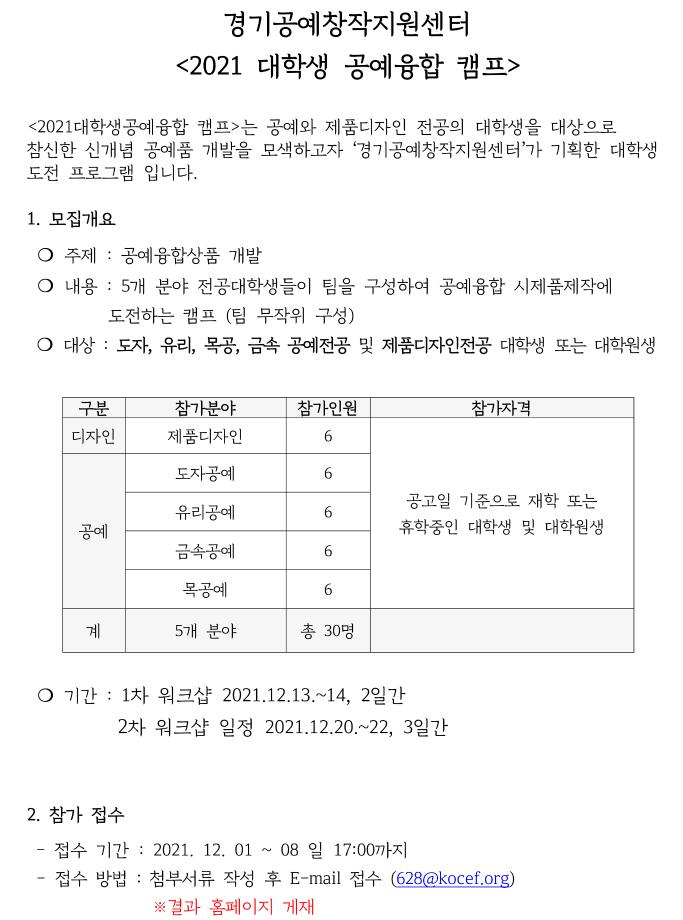 2021 대학생 공예 융합 캠프 6