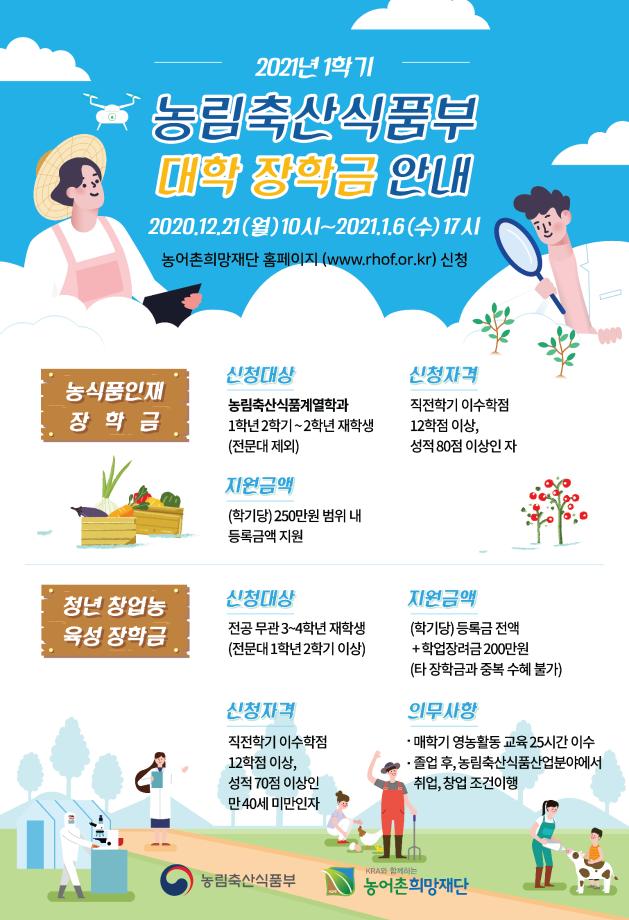 농림축산식품부 장학금 안내 2